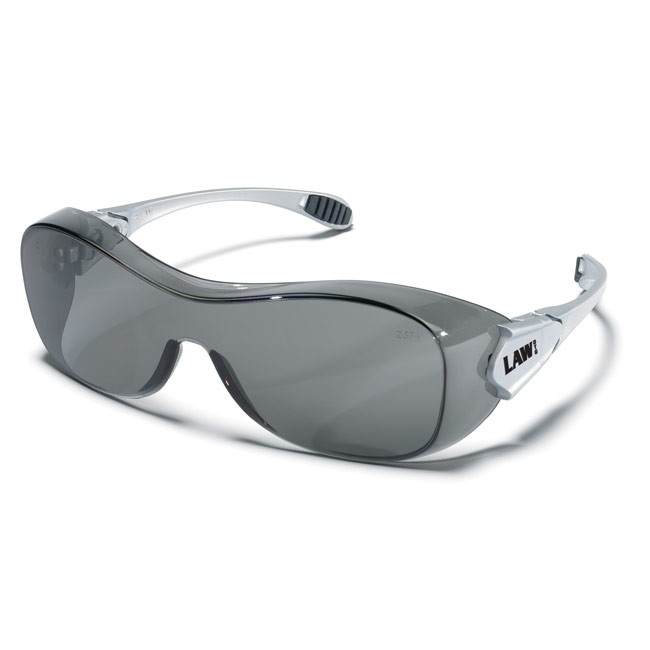 MCR Safety OG112AF Law Over the Glass Gray Antifog Lens Safety Glasses